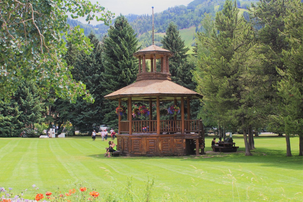 Gazebo at Paepcke Park in Aspen Colorado
