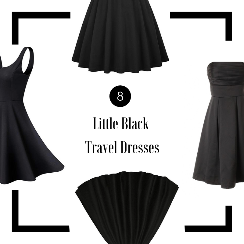 Short Perfect Travel Strik Dress - Black