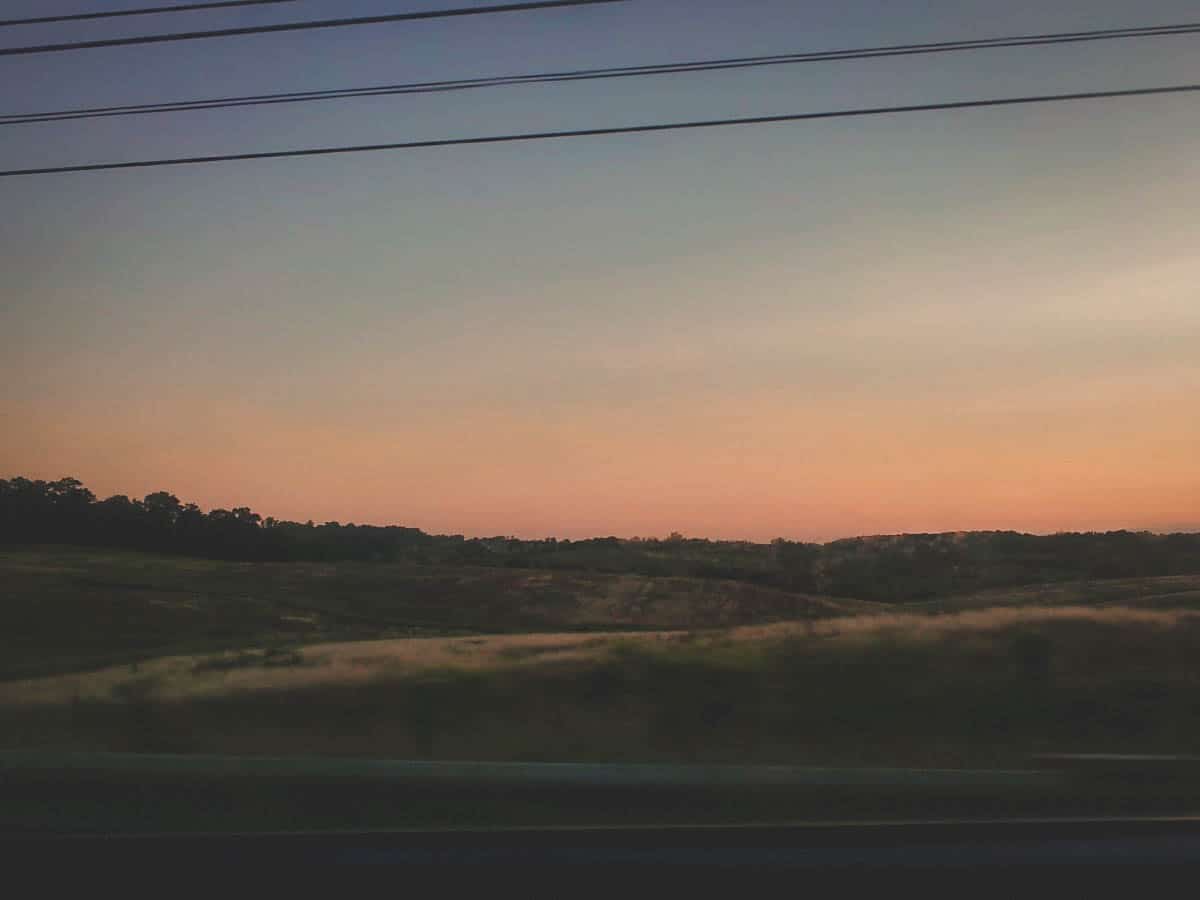 Purcellville virginia at sunset