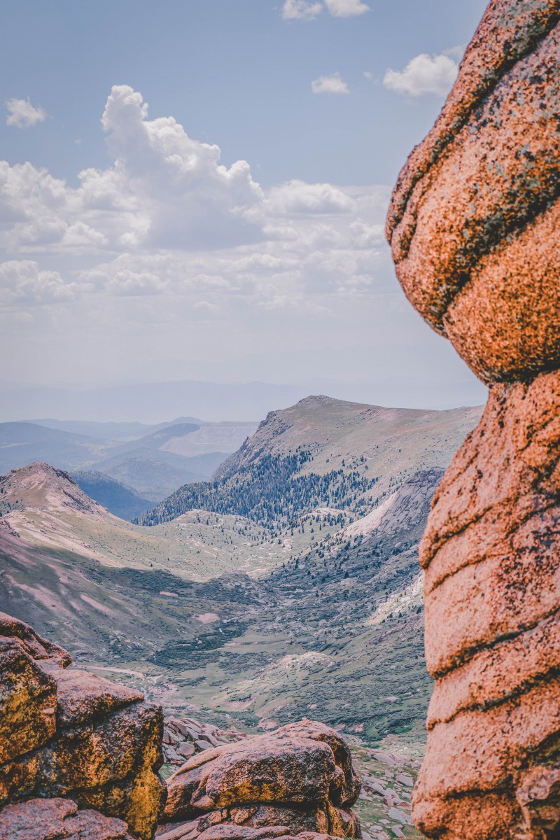 Seeing a different green, lush perspective of Pikes Peak