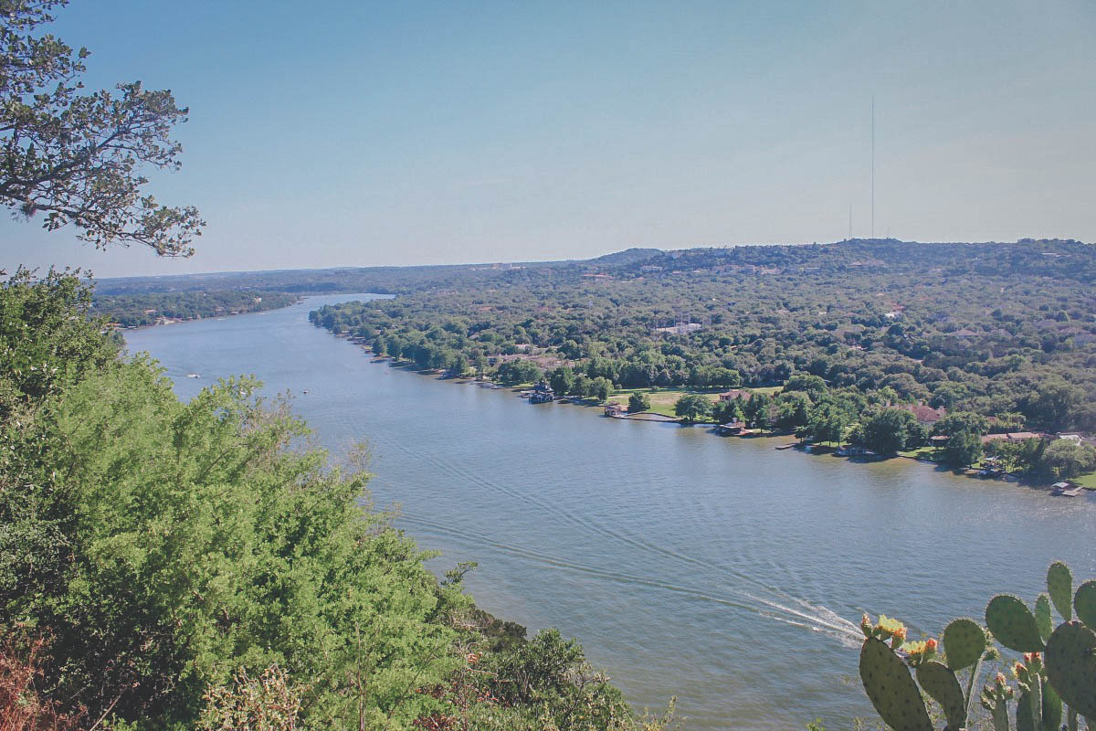 View from Mount Bonnell in Austin