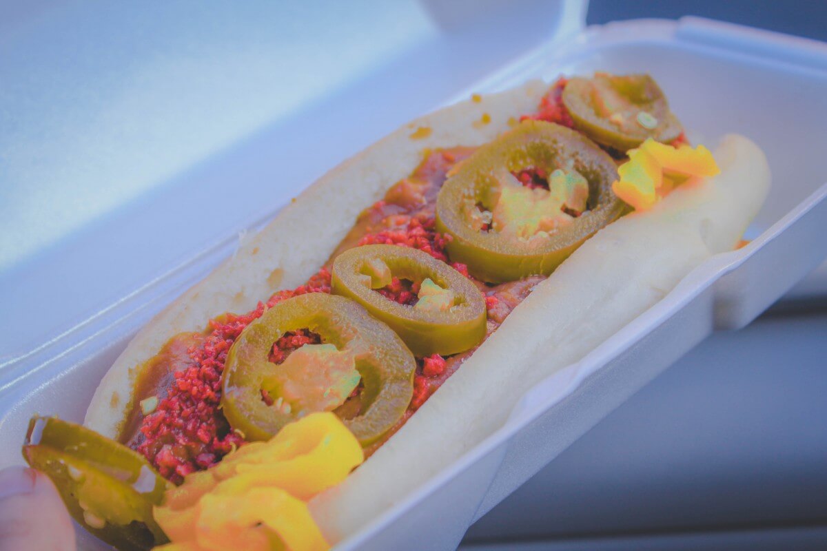 Sonoran cousin, a Colombian alternative to the classic Sonoran hot dog in Scottsdale. 