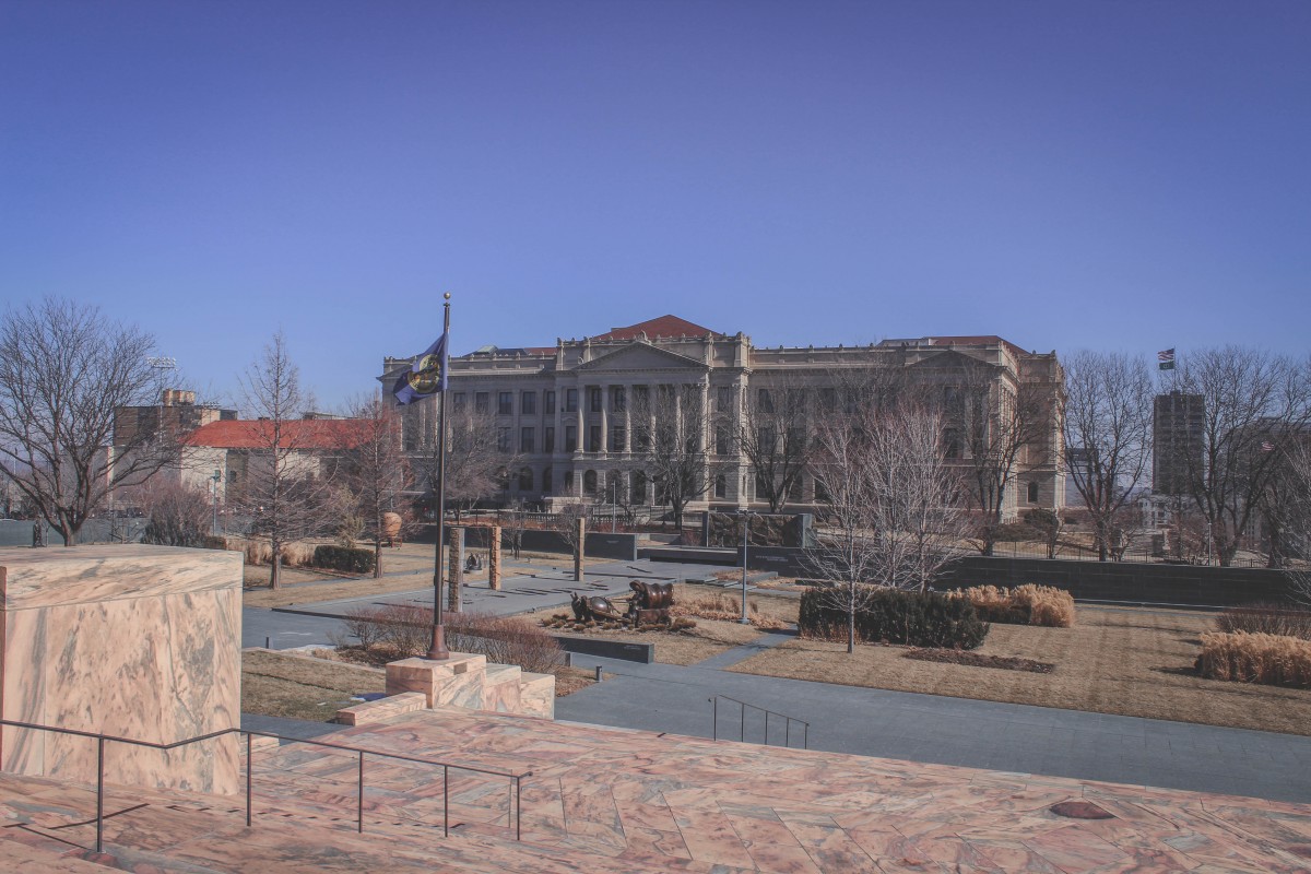 Visiting Omaha Central High School in winter