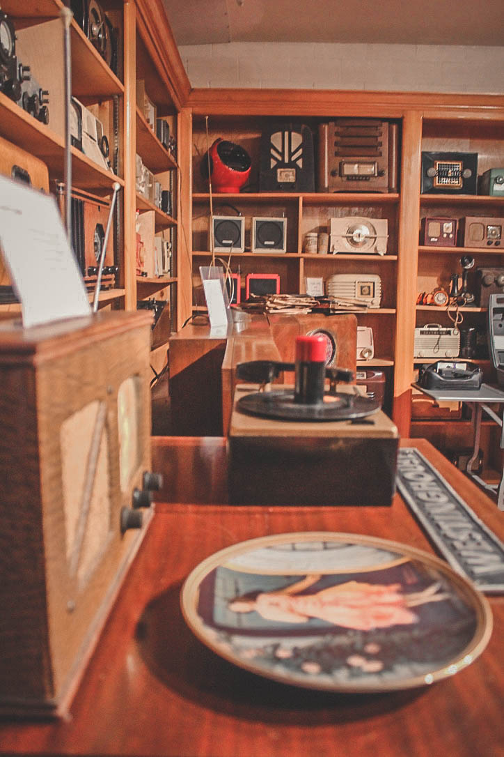 Things to do in East Texas: broadcast museum shelves and shelves of radios