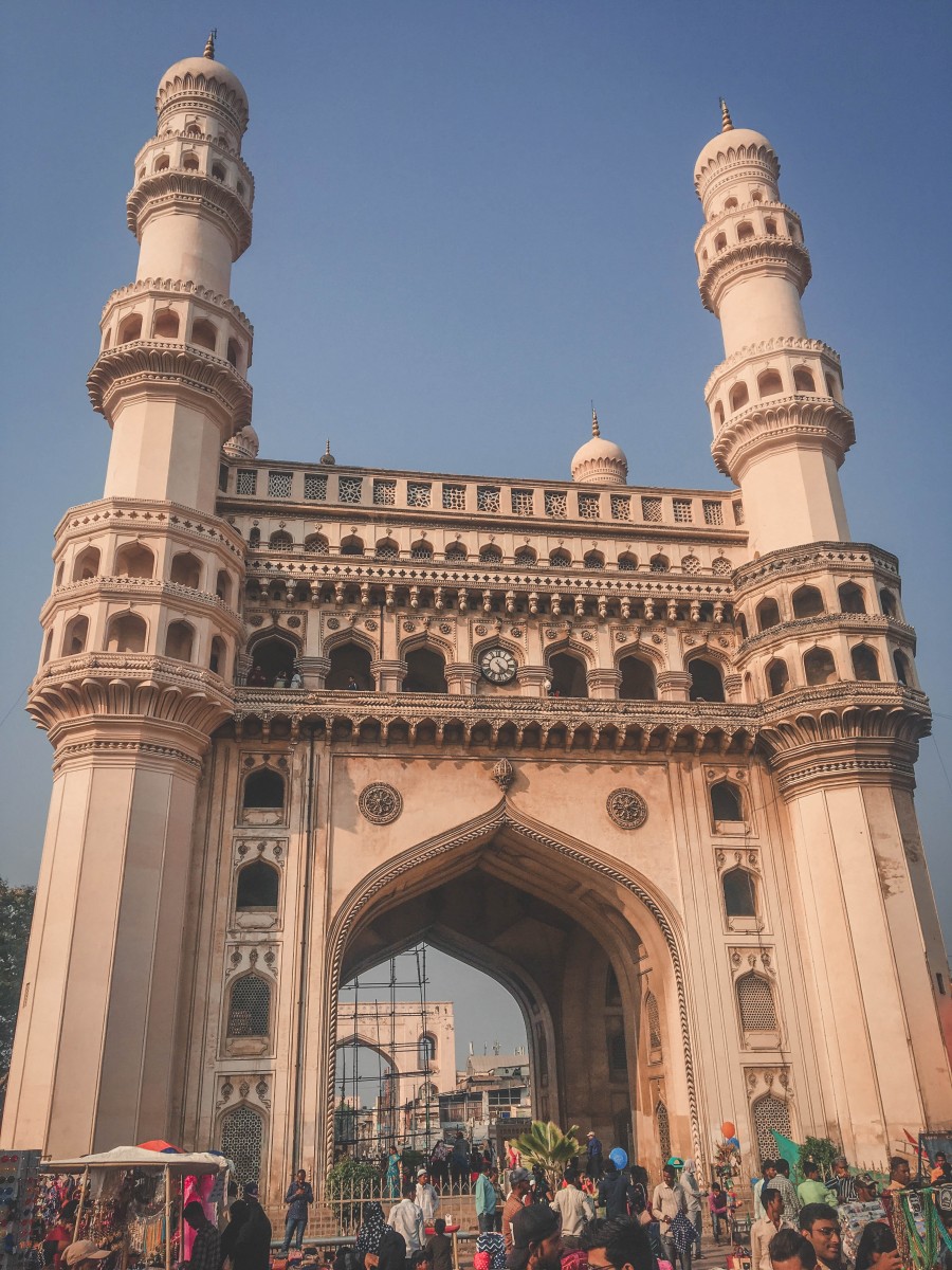 Vertical photo of Old City India architecture