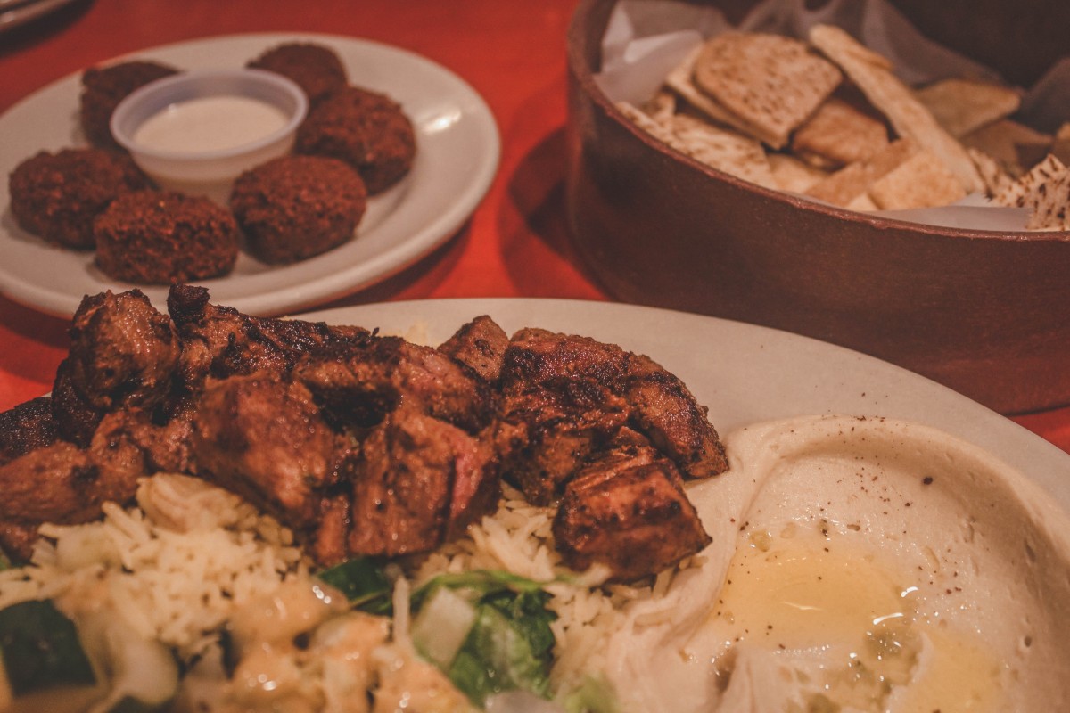 Mediterranean restaurant in Jackson - menu, platter, falafel, and pita