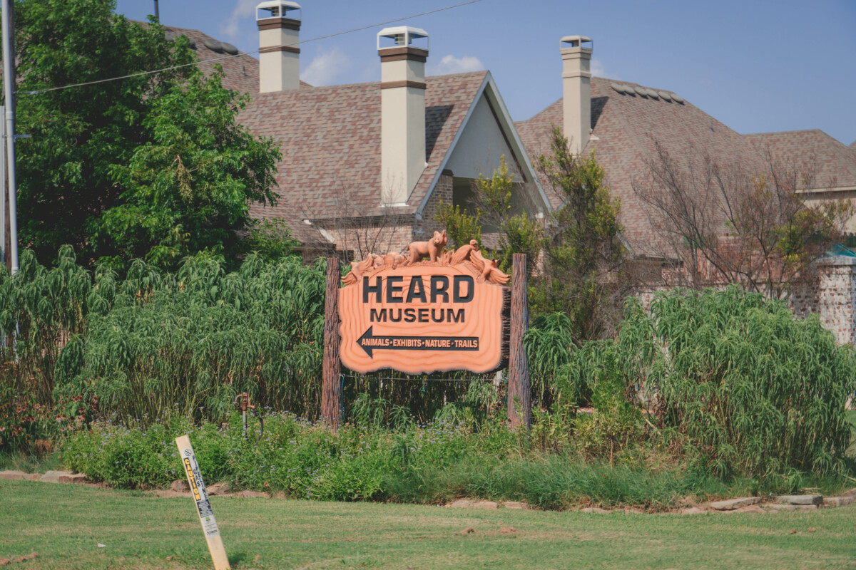 Best things to do in McKinney: sign for Heard Museum