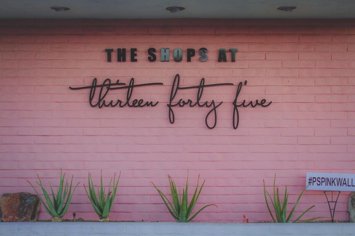 Things To Do In Palm Springs California: The Shops At Thirteen Forty Five