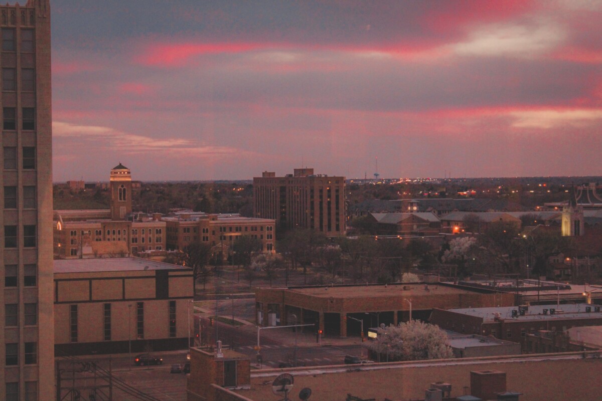 cityscape sunset spot in Texas