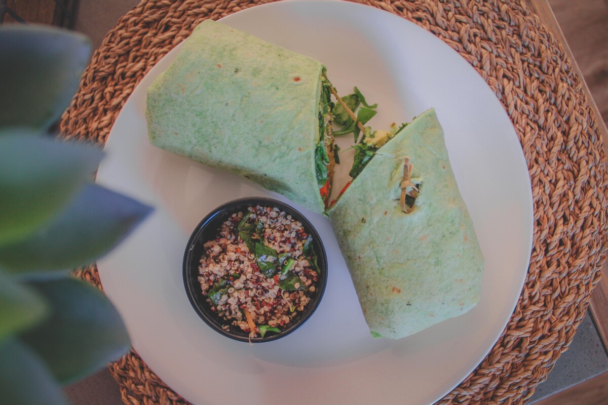 Best breakfast restaurants in Joshua Tree: curried rice wraps from Natural Sisters Cafe