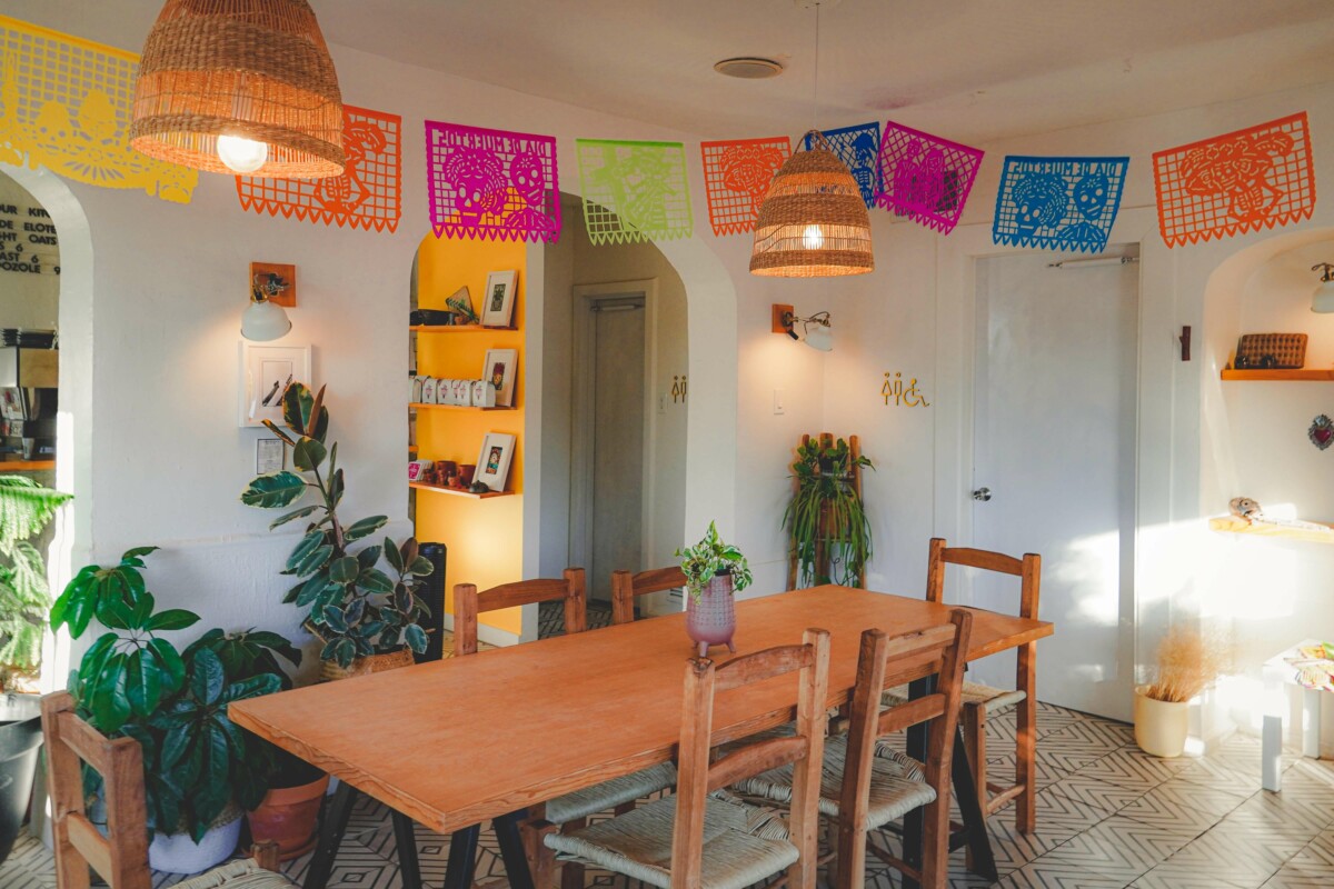 interior of Casa Cafetzin after Dia De Los Muertos