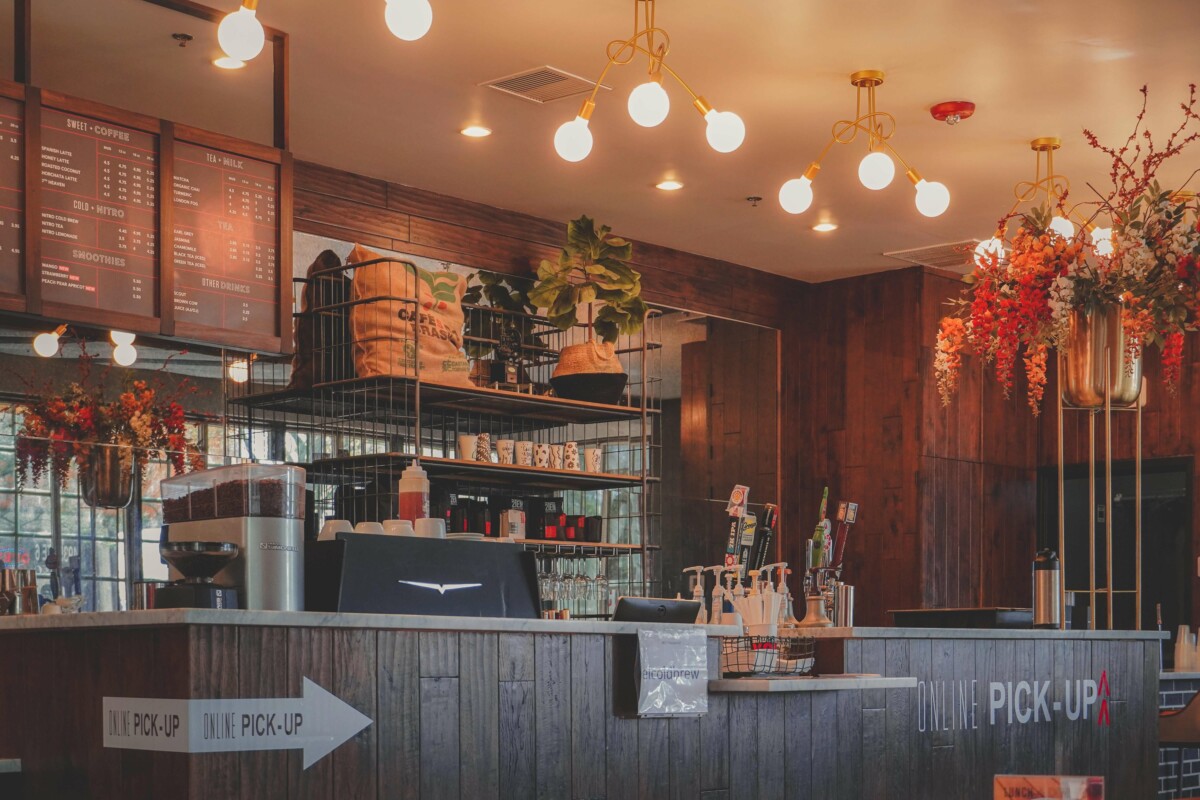 interior of 2Ten Coffee Roasters in El Paso