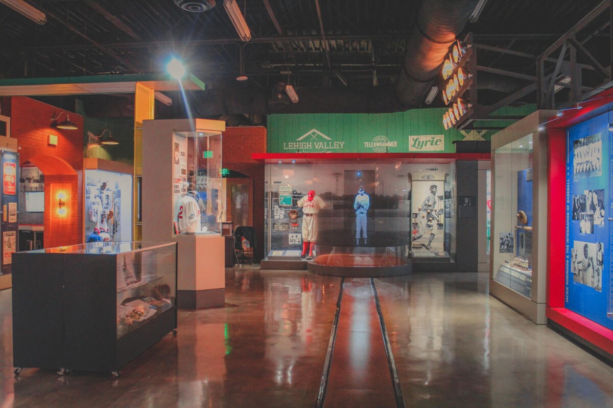 example of the interior of a sports museum
