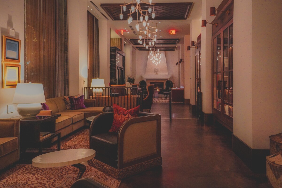 lobby and check in area of The Plaza Hotel El Paso