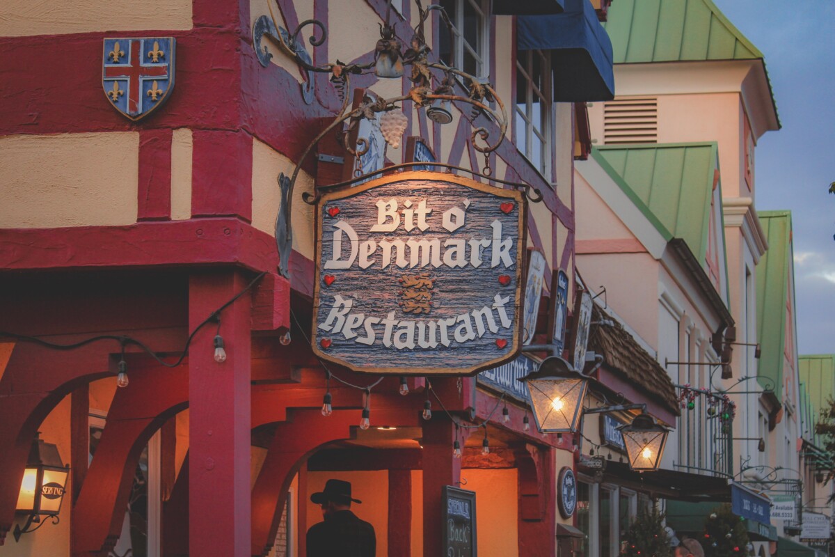 restaurants in Solvang: Bit O' Denmark restaurant featured dinner