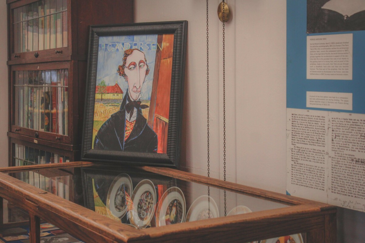 Hans Christian Andersen Museum in Solvang, inside the museum exhibits and displays