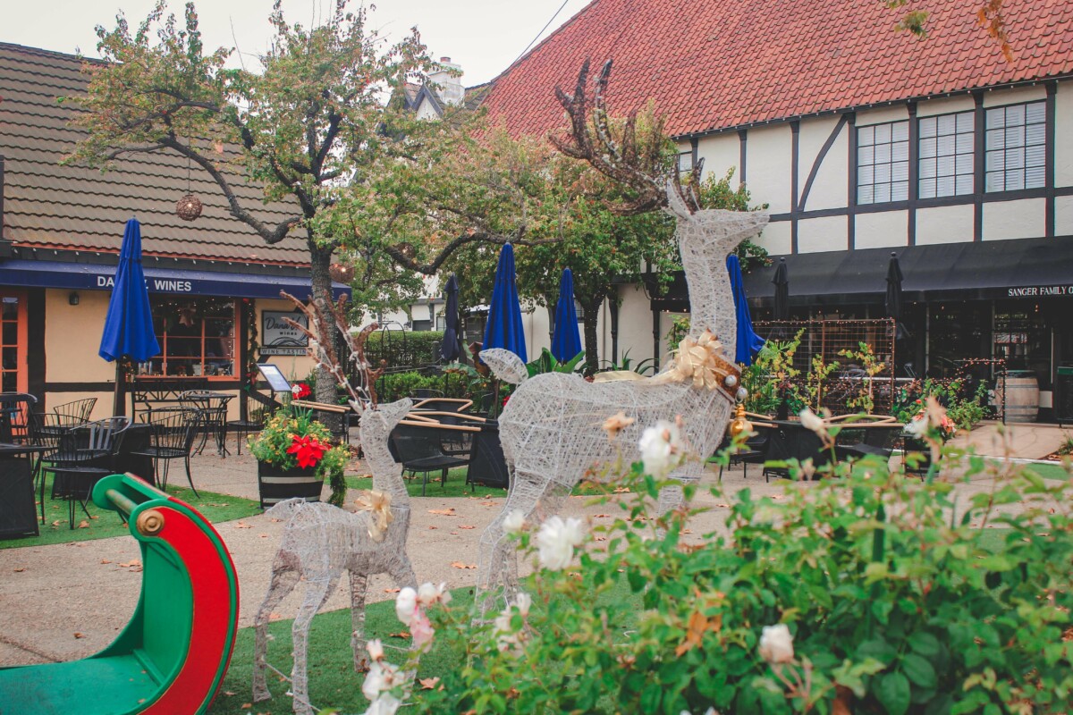 Julefest decorations in Solvang