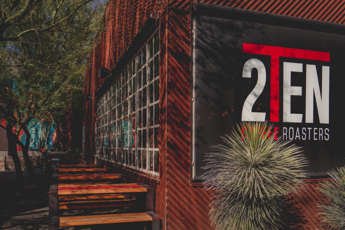 2Ten Coffee Roasters outdoor seating area at Montecillo Location