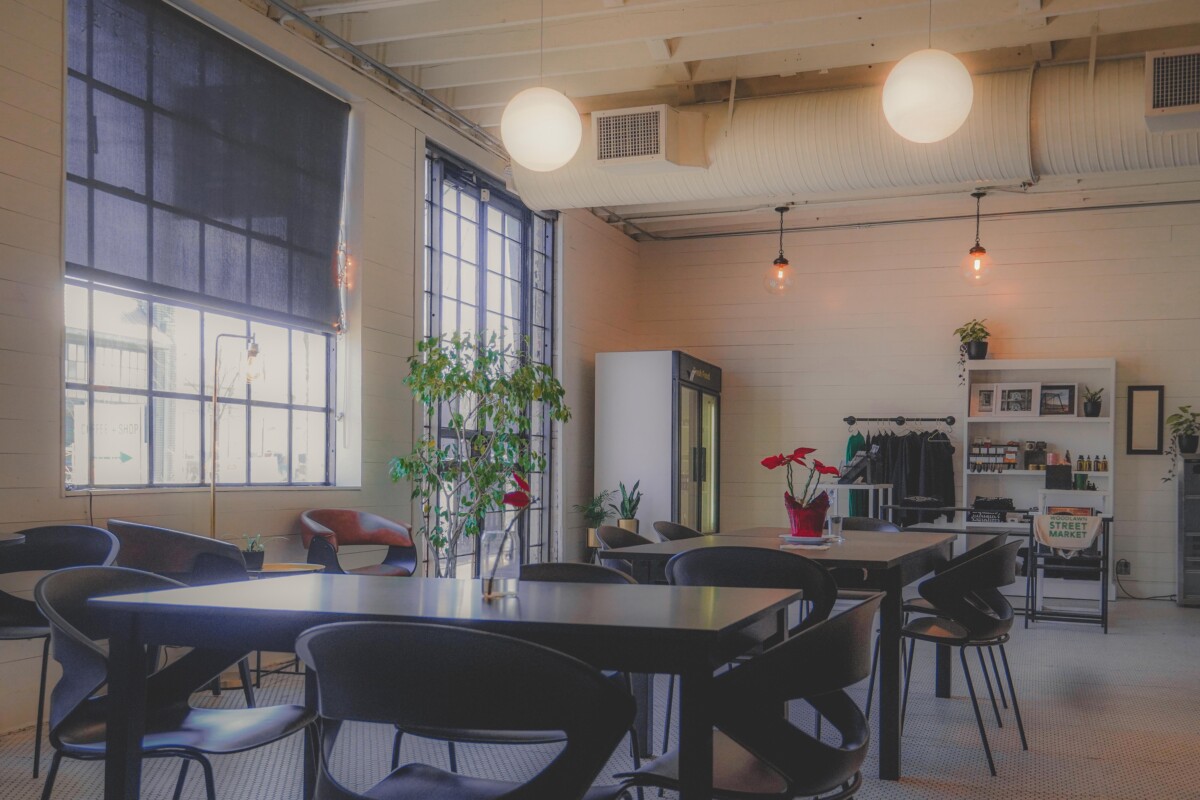 interior of Trvl Love Koffee, one of the best coffee shops in Birmingham Alabama
