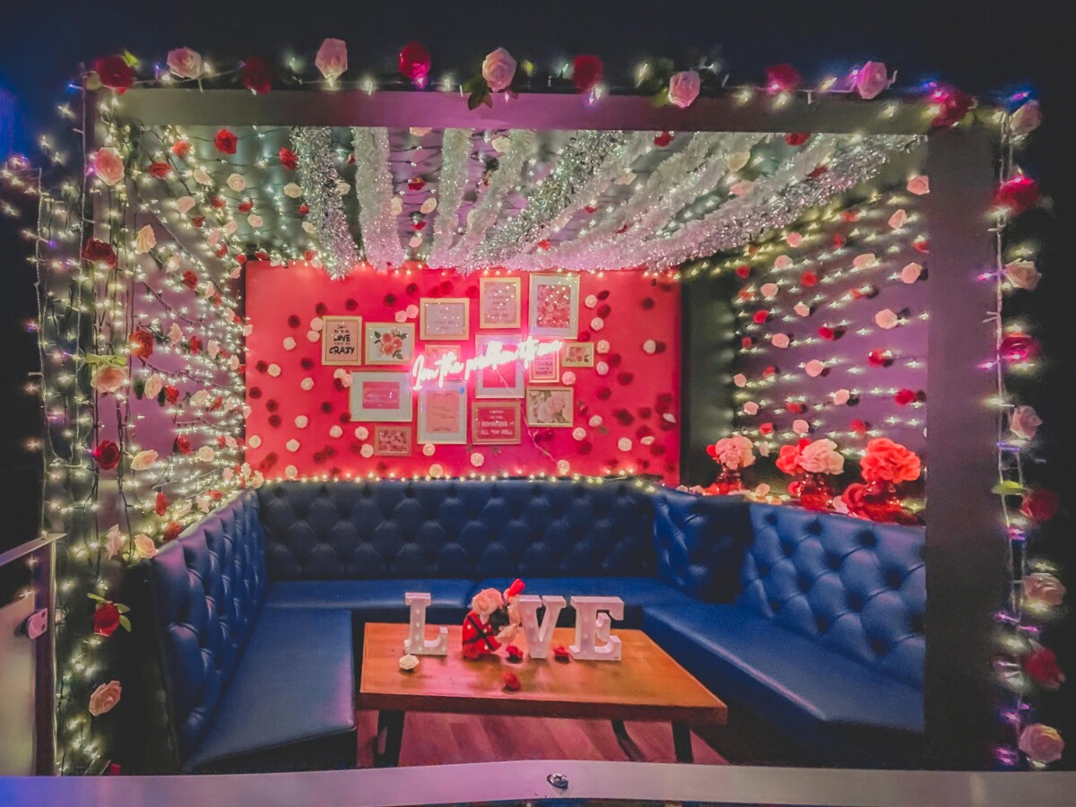 high top table at Taylor Swift bar in San Francisco