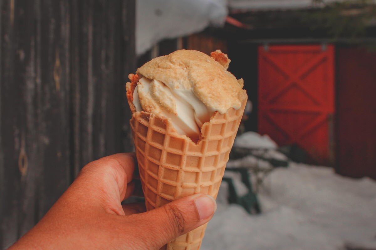 maple vermont creemee with maple dust from Morse Farm