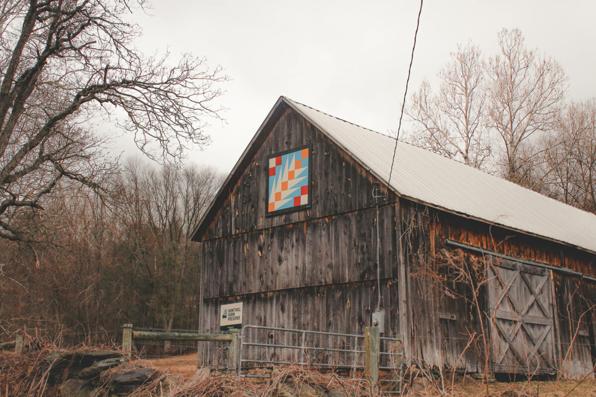 quilt block along Barn Quilt Trail in New Milford