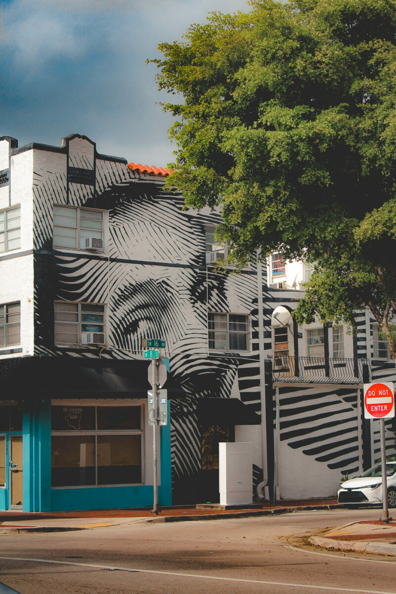 street art in Little Havana, Miami on the corner of SW 8th Street and SW 16th Avenue
