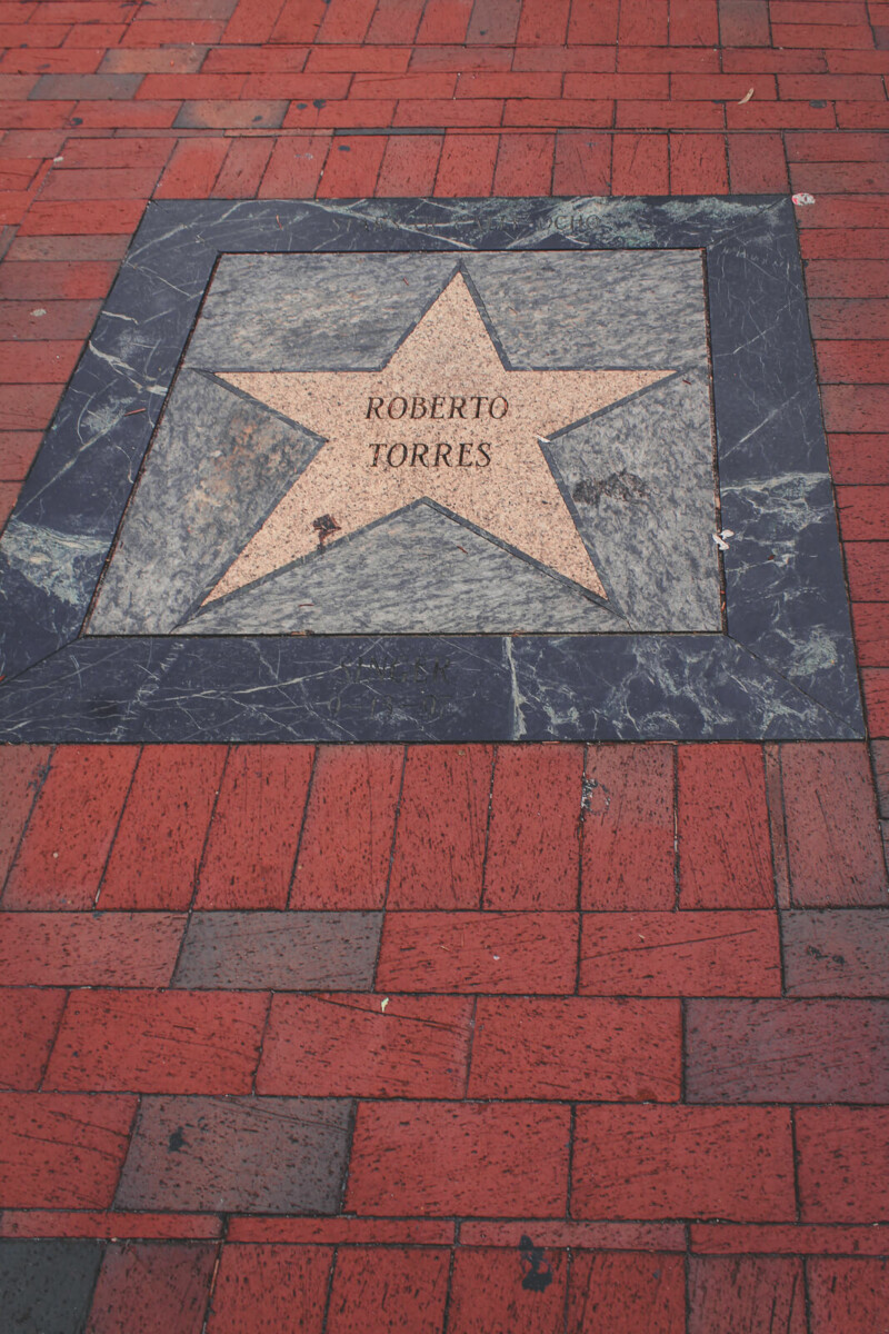 Roberto Torres star on Calle Ocho Walk Of Stars
