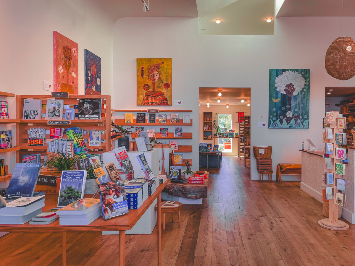 inside of Black Bird Bookstore, one of Tina's favorite bookstores in California