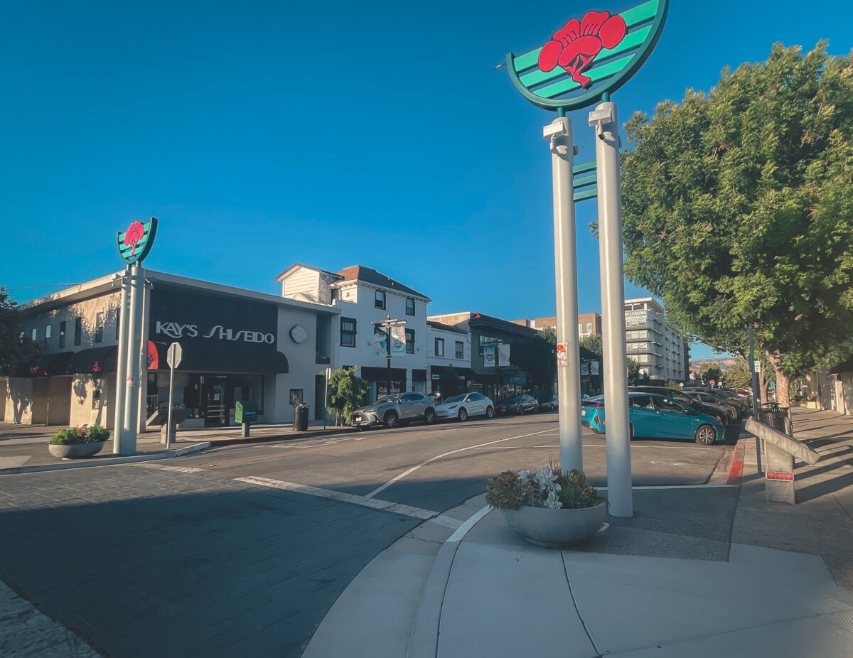 street of Japantown in Bay Area